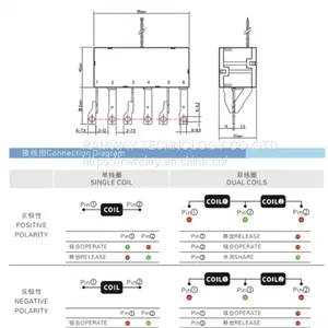 DS907D 80a Magnetic Latching Relay Three Phase Relay Use in Energy Meter thumbnail-5