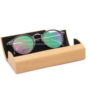 Handcrafted Unisex Glasses Case; Wood-striated Crush-resistant Eyeglasses Case thumbnail-4