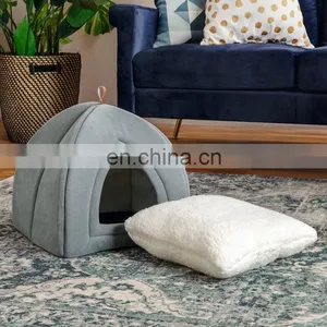 Multi-purpose Foldable Nonskid Cotton Slumber 2 in 1 Cat Bed For Pet thumbnail-3