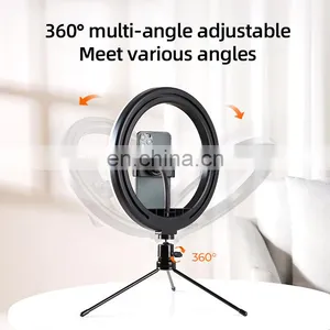 JOYROOM Ring Light With Tripod Stand Desktop Live Led Light Holder Streaming Tripod for Smartphone thumbnail-5