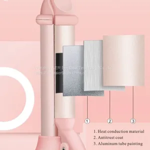 New Design USB Charging 2-1 Fast Heated Mini Hair Curler Straightener Electric Portable Multifunction Fashion Hair Styling thumbnail-2