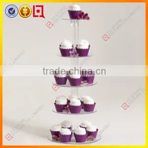 5 Tier Clear Acrylic Cupcake Stand thumbnail-1