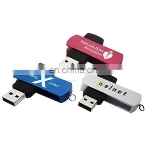 Twister USB Stick Pen Drive Memoria USB With Custom Logo 4GB 8GB Swivel USB Flash Drive 16GB 32GB 64GB thumbnail-2