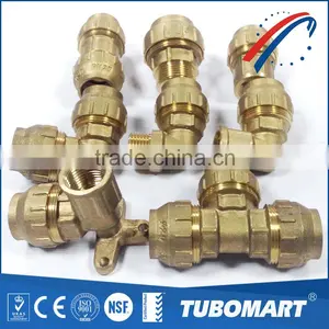 2016 Female / Equal Straight DZR Brass Screw Fittings for PE Pipes thumbnail-5