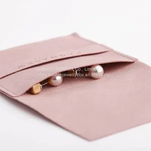 Manufacturer Makes Jewelry Storage Bag, Ring Earring Jewelry Packaging Bag, Suede Leather Super Fiber Flap Bag thumbnail-1