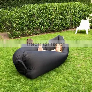 Outdoor Inflatable Lounger Hangout Nylon Air Sleeping Bag Camping thumbnail-1