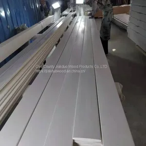 Manufacture Directly Poplar Wood Shutter Composites Components/ Paulownia Real Wood Shutter Components thumbnail-1