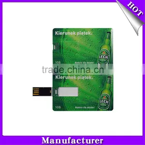 Bulk Cheap Wholesale 128m 256m 512m 1gb 2gb 4gb 8gb Credit Card Shape Usb Flash Drive thumbnail-1