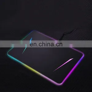 355*255*5.5mm Waterproof Mice Mat Mouse Pad Hard Surface Led Lighting Computer Gaming Rgb Mouse Pad For Game thumbnail-1