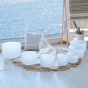 Chakra Crucible Bowl Set Sound Healing Healthy Quartz Singing Bowl thumbnail-1