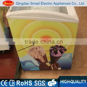 Sliding Glass Door Refrigerator Display Chest Freezer for Supermarket thumbnail-4