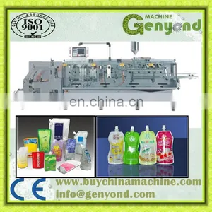 Shanghai Factory Stand up Doypack Spout Pouch/sachet/bag Filling Capping Machine for Jelly Dairy Milk Drinks Juice Packing thumbnail-2