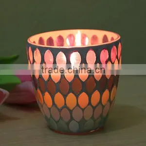 Inch Glass Candle Holder Wedding Favor Shabbat Candles thumbnail-1