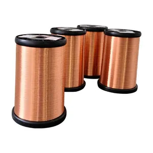 Electrical Motor Winding Wires Price 0.10mm Copper Clad Aluminum CCA Enameled Wire for Magnetic Coil thumbnail-2