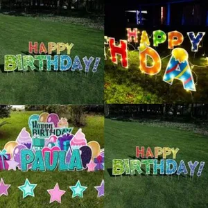 Reusable Corrugated Plastic Display Panels – Ideal for Birthday, Lawn & Event Signs thumbnail-1