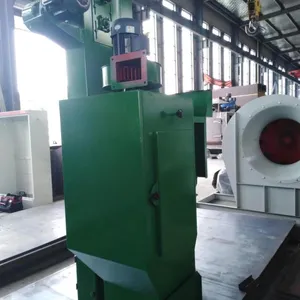 RUBBER Conveyor Belt Carrying Work Piece Cleaning Iron Bed Frame & Mesh Type SMALL Shot Blasting Machine thumbnail-3