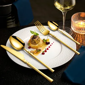 Stainless Steel Silverware Set, 24Pieces Cutlery for Restaurant & Home, Small Waist Design Knife, Fork, Spoon - Grade Durable Tableware thumbnail-5