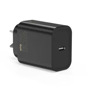 65W GaN Uninterruptible Power Charger, Pocket-Sized 5000mAh PD Power Bank for Mobile Devices, Black thumbnail-2