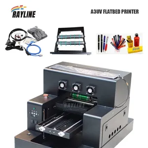 A3 A4 UV Flatbed Printer Small Universal Printer for Cylinder Metal Ceramics Phone Case Plastic PVC Craft Printing thumbnail-4