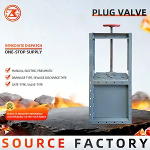 OEM Pneumatic Slide Gate Valve Carbon Steel Wear Resistant For Dust Collector Silo Fly Ash Cut-off CE Certified thumbnail-2