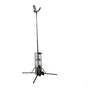 All-Around Automatic Rotating LED Floodlight Telescopic Mobile Construction Work Light Tower thumbnail-2