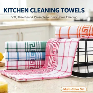 Microfiber Kitchen Towels Dish Rags Soft Lint‑Free Absorbent Cleaning Cloths for Counter Dishes Sink thumbnail-3