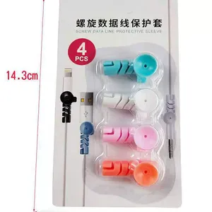 Blister Packed Screw Data Line Wire Protective Sleeve Rubber Wire Protection Tools for All Kinds of Wires thumbnail-3