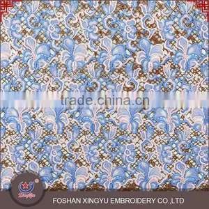 2015 New Design Hot Sale Multi-color Chemical Lace Embroidery Dresses Fabric for Women thumbnail-1