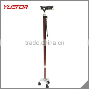 3 Legged New Brand T Grip Aluminum Alloy Anti Shock Elderly Walking Stick thumbnail-1