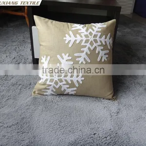 Christmas Cushion With Applique Snow Christmas Pillow thumbnail-1