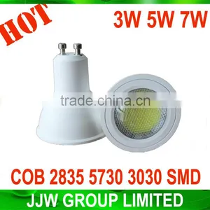 Plastic Gu10 Led Dimmable COB Chip 2800k 3000k Warm White 7W Dim Led Mr16 Spotlight With CE Certificate thumbnail-1