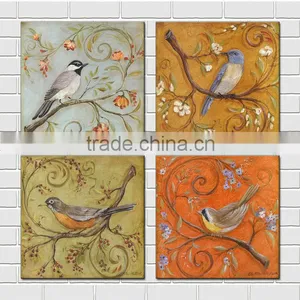 Tree and Bird Waterproof Oil Canvas Printed Painting thumbnail-1