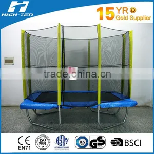 Rectangular Trampolines With Enclosure, Jumping Mat With UV Resistant, EPE Frame Pad thumbnail-1