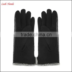 2016 Ladies Fingered Touch-screen Spandex Velvet Gloves for Wholesale thumbnail-5