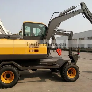 LG6100 Excavator, Walking Wheel Excavator, 10T Wheel Excavator thumbnail-2