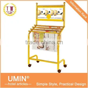 Stainless Steel Commercial Newspaper Rack thumbnail-1