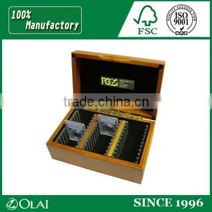 2015 Custom Personalized Military Wooden Coin Money Medal Box With Lid thumbnail-1