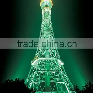 30m Hot Dip Galvanized Steel Tower Pole , Telecom Pole for Radio Signal tv Antenna thumbnail-2