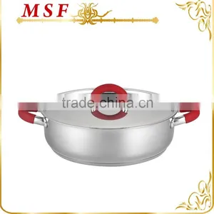 MSF-3997 8pcs Stainless Steel Cookware Set Casserole Hot Pots With Heat Resistant Silicon Handles thumbnail-2