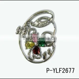 925 Sivlerfine Pendant With CZ Wholeslae Fashionable Jewelry, thumbnail-1