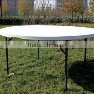 Graceful Round Plastic Folding Dining Table Outdoor thumbnail-3