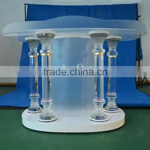 Elegant Design Transparent Acrylic Church Pulpit With Custom Logo Supplier's Choice thumbnail-1