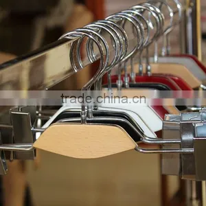 Plastic Wooden Colorful Trouser Hanger Upscale Window Show Factory A-14 thumbnail-1