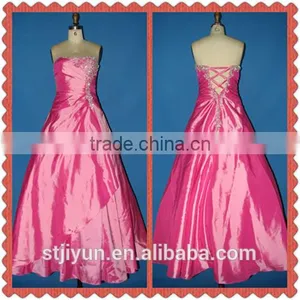 China Pink Mermaid Princess Long Big Girls Evening Party Dress thumbnail-1