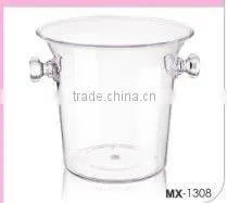Transparent Plastic Trash Can thumbnail-1