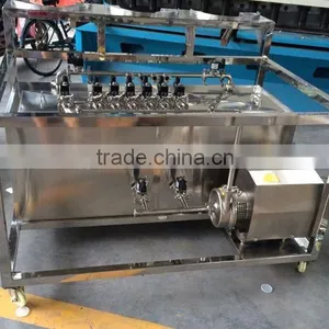Stainless Steel Manual Two Station Beer Keg Washing Machine BarrelThree-phrase 220V 50 Hz thumbnail-4