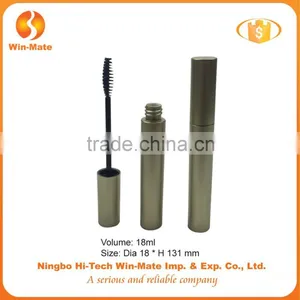 Hot Sales Cylinderical Flat 131*18mm AS Wholesale Cosmetic Mascara Container thumbnail-1