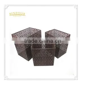 Best Selling Set of 3 Square Metal Storage Baskets Wire Fruit Basket thumbnail-1
