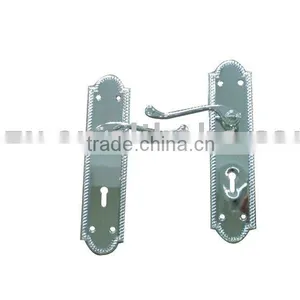 0134 Chrome Lock Handle Lock thumbnail-1