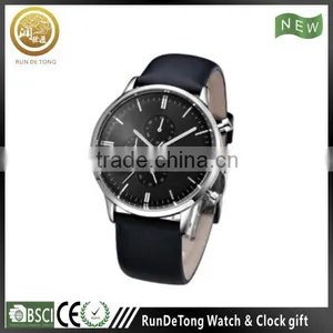 Three Eyes Six Hands Calendar Japan Movt Quartz Watch Stainless Steel Back thumbnail-1